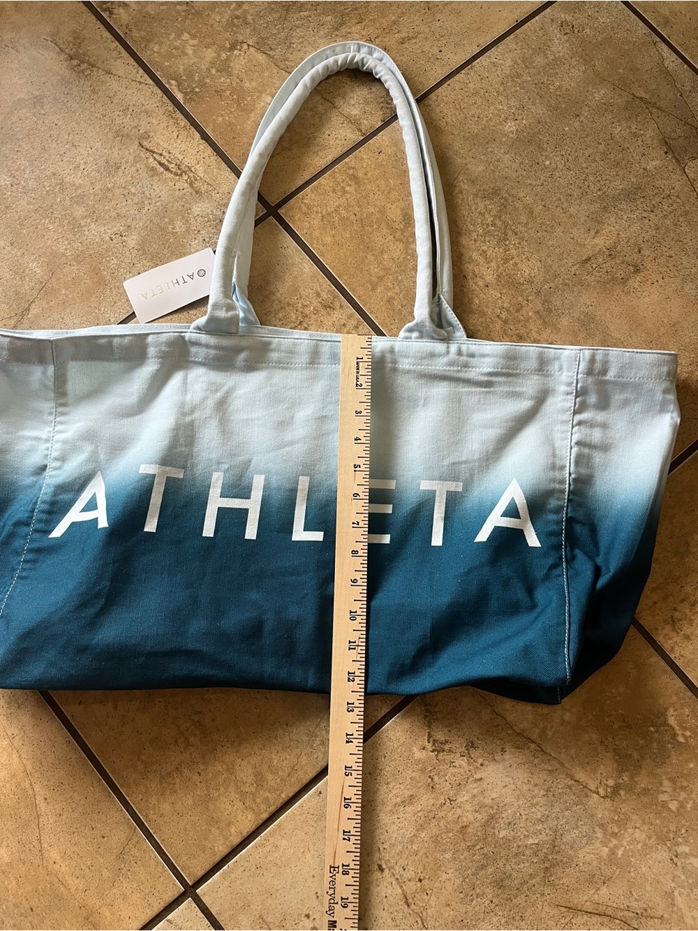 Athleta ombré canvas tote bag NWT - Picture 9 of 10
